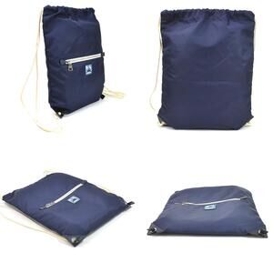 Prada backpack Navy off Blue logo white